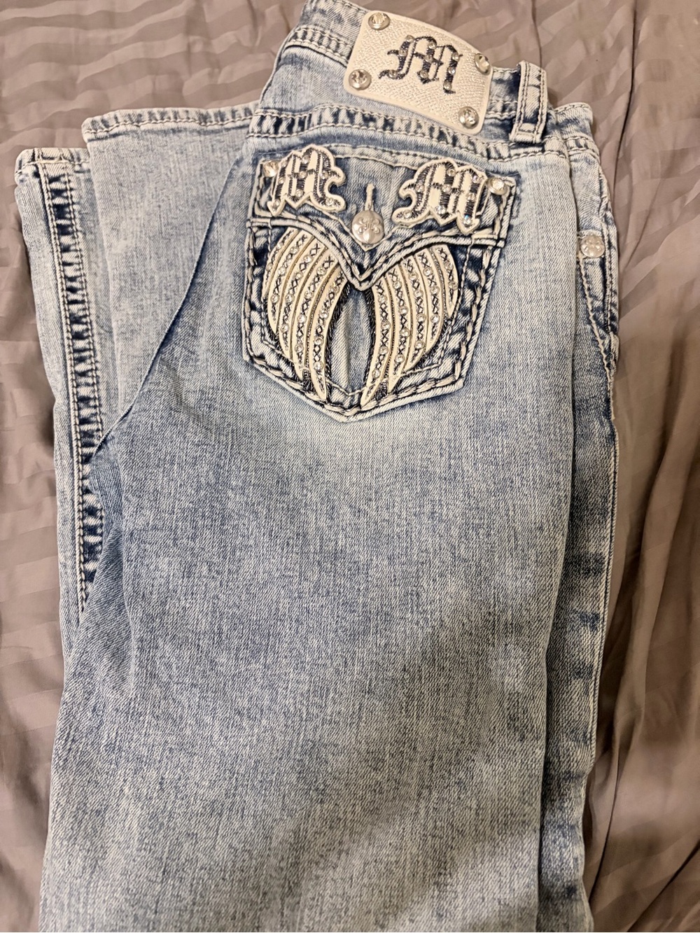Miss Me bling wings jeans